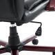 Cadeira de escritório preto pu couro 65x65x107-116cm...