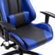 Office chair leather pu blue 67x67x123-132cm...