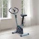 Static bike black and silver steel 87x45x94c...