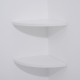 Floating shelves white wood 30 x 30 x 2cm.