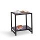 Mesa auxiliar black metal 38x38x45,7cm...