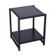 Mesa auxiliar black metal 38x38x45,7cm...