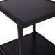 Mesa auxiliar black metal 38x38x45,7cm...