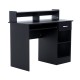 Mesa de Ordenador MDF Negro 106x50x93,5cm...