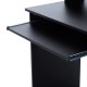 Mesa de Ordenador MDF Negro 106x50x93,5cm...