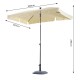 Terrace parasol garden or patio - color beige -...