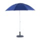 Beach umbrella and garden with side panels.