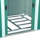 Shed metal plate green 246x192,5x177,5cm...