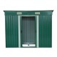 Shed galvanized green plate 237x119x181cm...