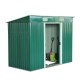 Shed galvanized green plate 237x119x181cm...