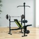 Weight bench black steel 175x110x202cm...