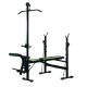 Weight bench black steel 175x110x202cm...