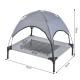 Bed for pets grey fabric 76x61x76cm...