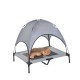 Letto per animali domestici tessuto grigio 92x76x192cm...