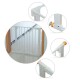 Safety barrier white iron 74-95 x 70cm...