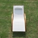 Sunbed for garden terrace and pool - white.