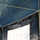 Garden tent with windows - dark blue.