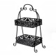 Black iron shelf 50x25x70cm...