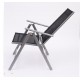 4 chaises pliantes de jardin en aluminium.