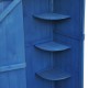 Garten schuppenblaues Holz 77x54,2x179cm...