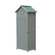 Gartenhaus grau Holz 77x54,2x179cm...