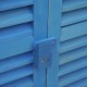 Garden shed with blind blue wood 87...