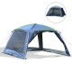 Tenda tipo dobrável para acampar - oscu azul.