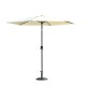 Parasol umbrella with handle beige aluminum fabric.. .