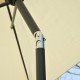 Parasol umbrella with handle beige aluminum fabric.. .