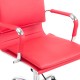 Office chair red pu steel 55x62x95-1...