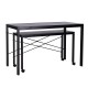 PC table pc black metal 2 tables.