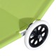 Tumbona com toldo rodas verdes oxford 148x52x14cm...