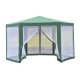 Garden diner with polyester green mosquito net 39.