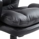 Chaise de bureau noir pu 66 x 71 x 110-120cm...