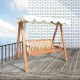 Swing chair - natural wood color - mad.