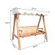 Sedia swing - colore legno naturale - pazzo.