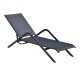 Sunbed for garden or terrace with garlic backrest.