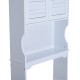 Mensola su WC – colore bianco - legno - 6...