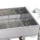 Barbecue de charbon pliant Camping– couleur argent ...