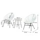 Furniture set terrace garden – white color –...