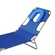 Tumbona reclinable and foldable for camping beach jar.