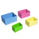 Storage and organization boxes for home and.