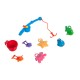 Set of fishing toys with 14 pieces of jueg.