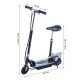 Electric scooter foldable with handlebar and ...