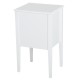 Bedside table with wardrobe and 2 drawers - soft color.