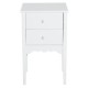 Bedside table with wardrobe and 2 drawers - soft color.