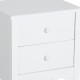 Bedside table with wardrobe and 2 drawers - soft color.