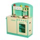 Cuoco giocattolo in legno con 12 accessori coppia.