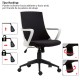 Swivel office chair of modern and juve style.