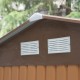 Garden shed type shed metallic yellow p.